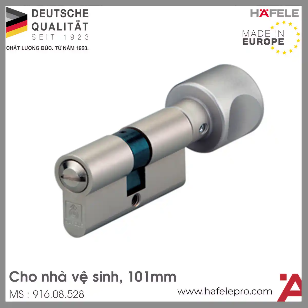 Ruột Khóa Cửa Vệ Sinh 101mm Hafele 916.08.528