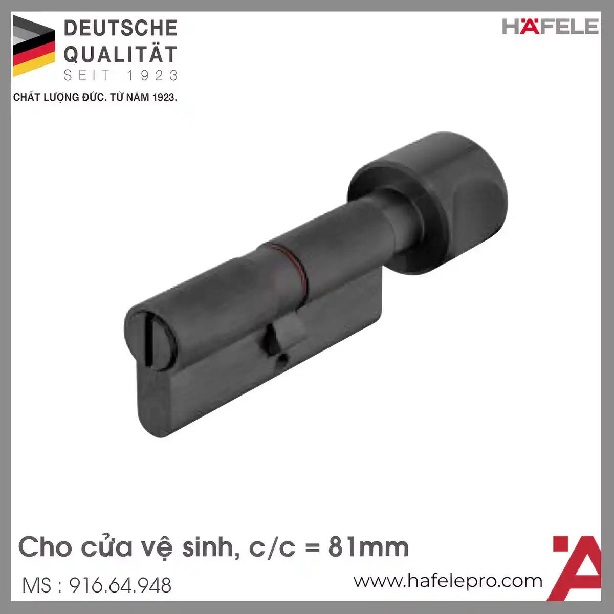 Ruột Khóa Nhà Vệ Sinh 81mm Hafele 916.64.948
