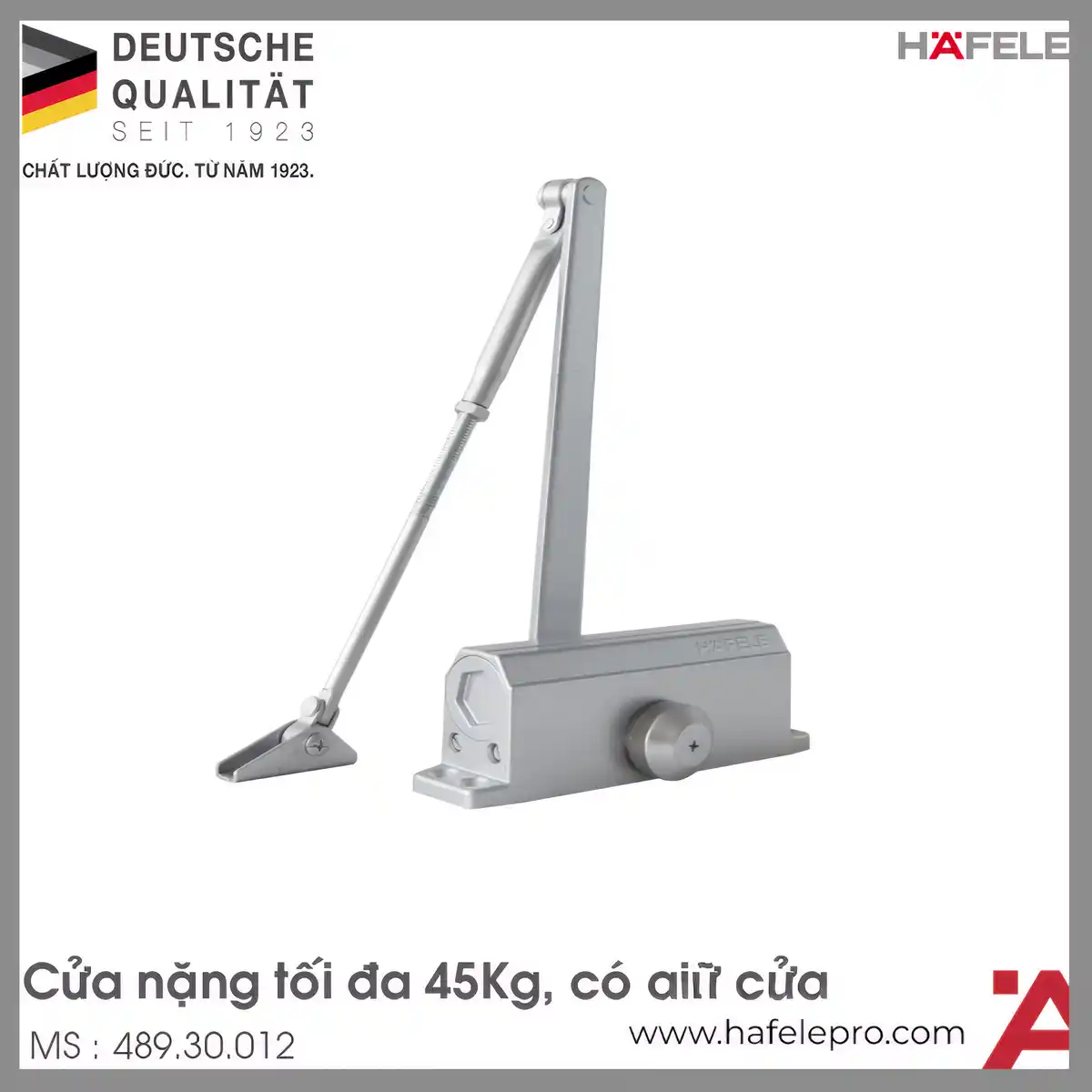 Tay Đẩy Hơi Cùi Chỏ 45Kg EN2 Hafele 489.30.012