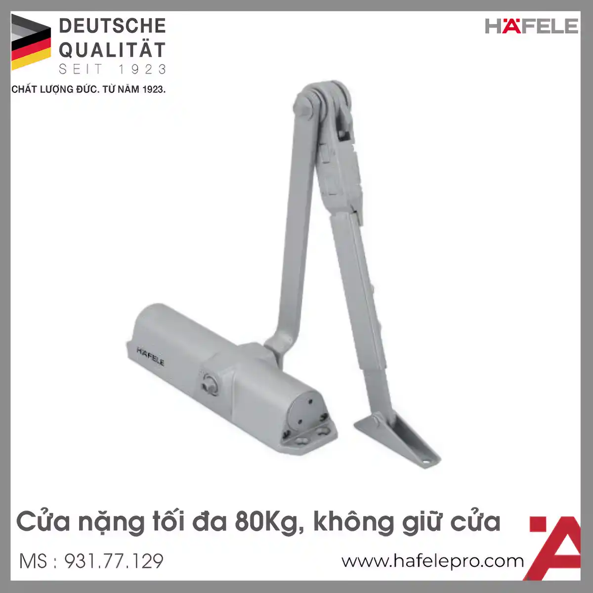 Thiết Bị Đóng Cửa Tự Động Lắp Nổi Hafele 931.77.129