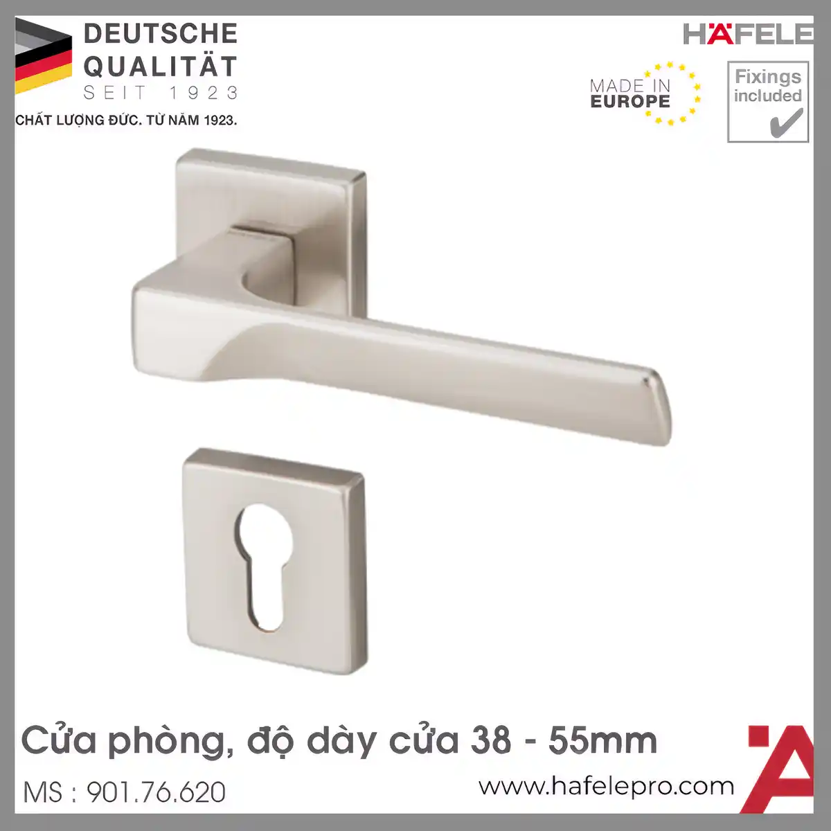 Tay Nắm Gạt Cửa Phòng Hafele 901.76.620