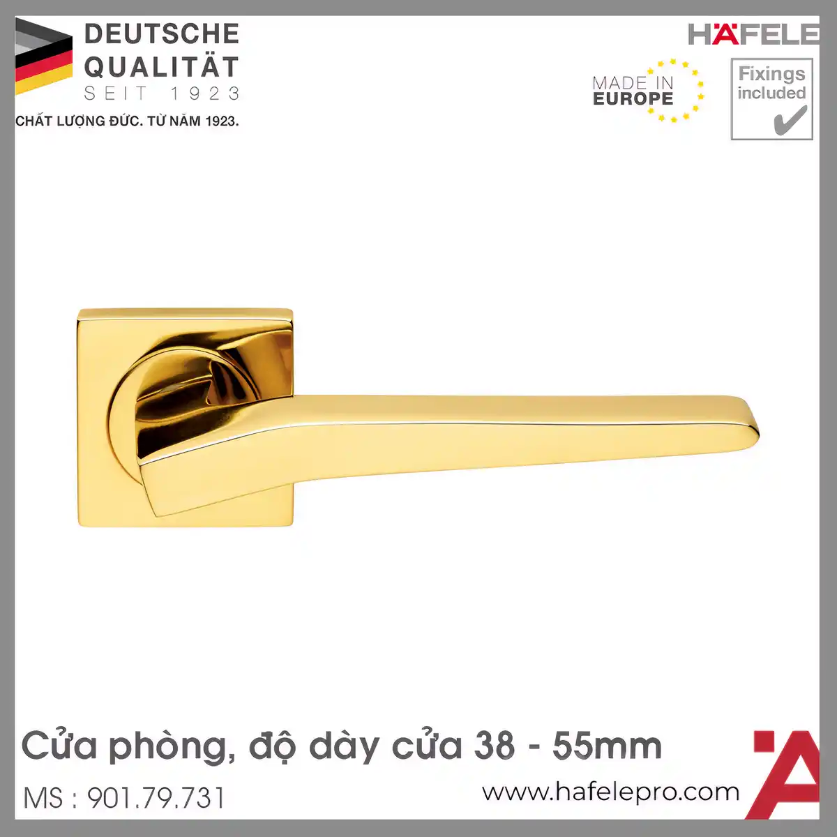 Tay Nắm Gạt Cửa Phòng Hafele 901.79.731