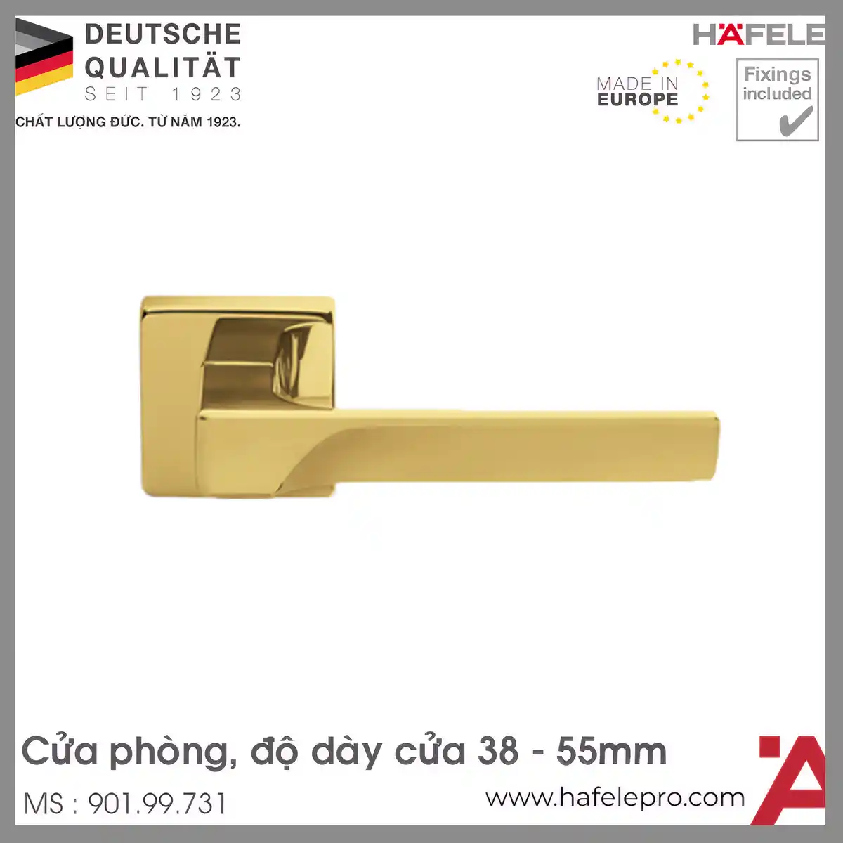 Tay Nắm Gạt Cửa Phòng Hafele 901.99.731