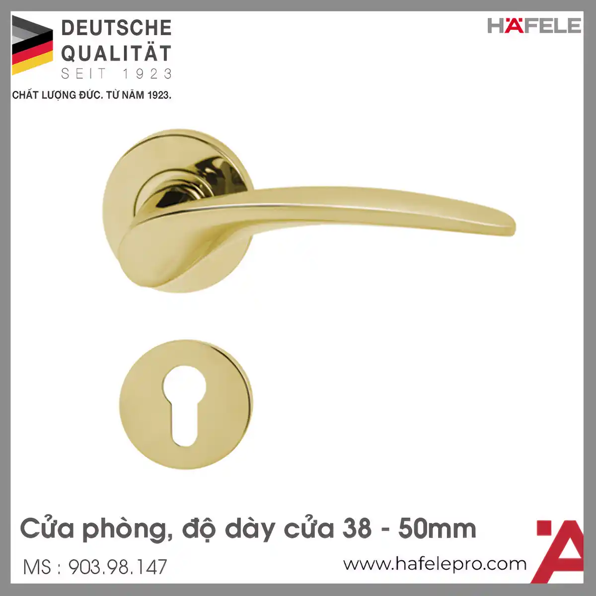 Tay Nắm Gạt Cửa Phòng Hafele 903.98.147