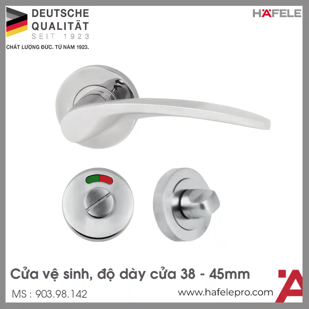 Tay Nắm Gạt Cửa Phòng Hafele 903.98.142