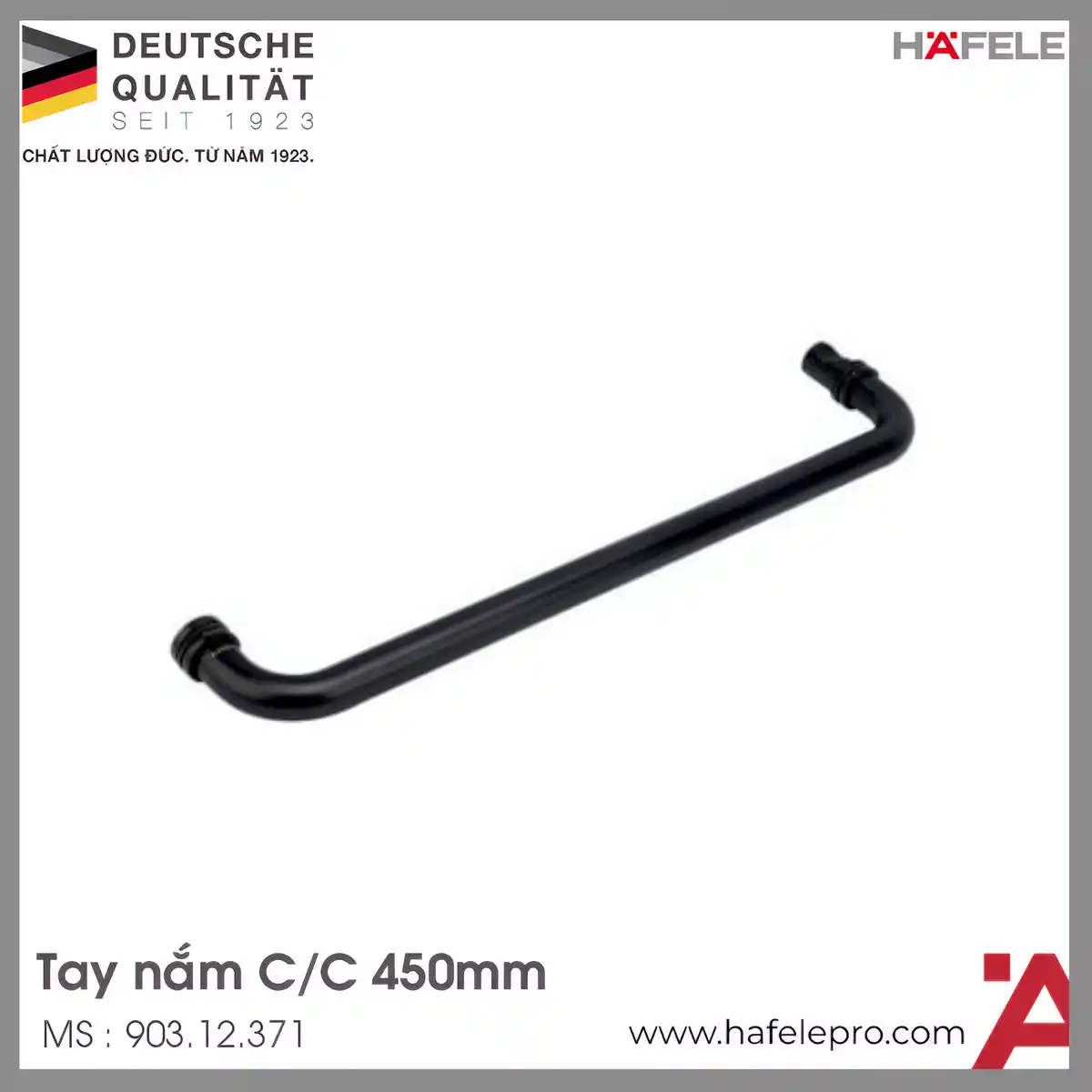 Tay Nắm Phòng Tắm Kính 450mm Hafele 903.12.371