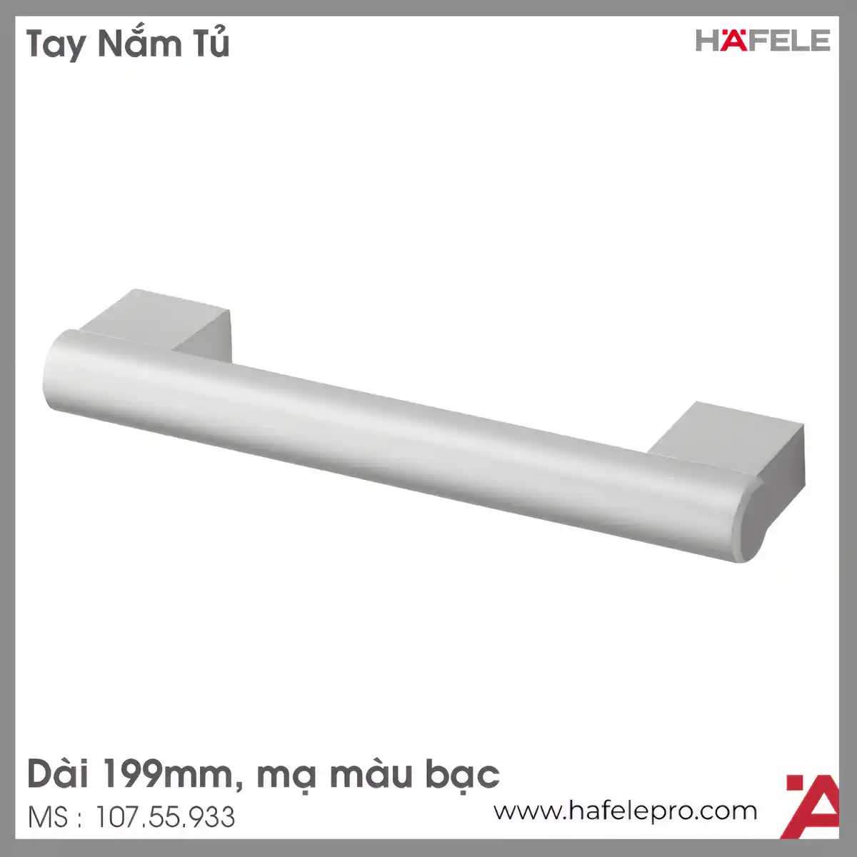 Tay Nắm Nhôm 199mm Hafele 107.55.933
