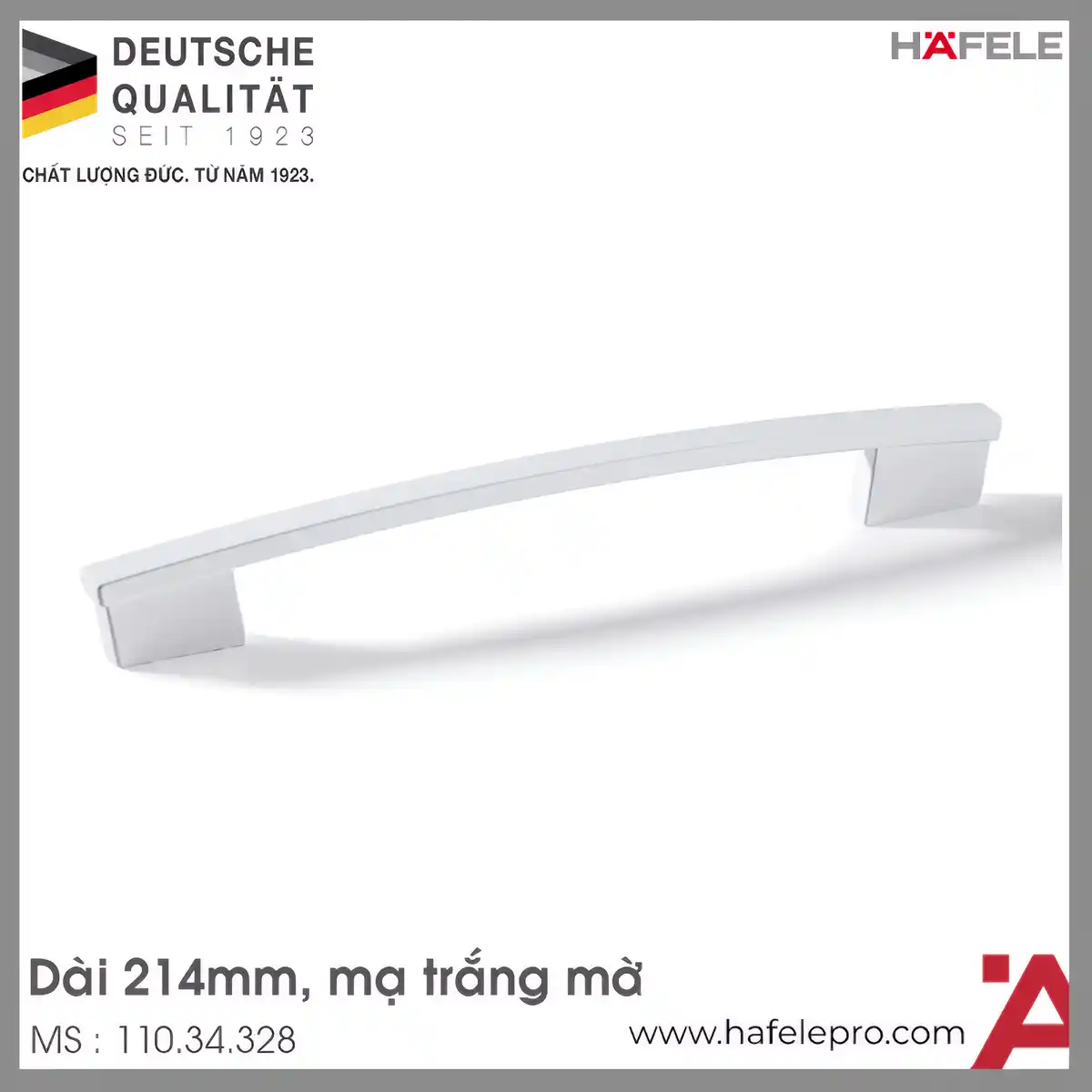 Tay Nắm Tủ 214mm H1345 Hafele 110.34.328