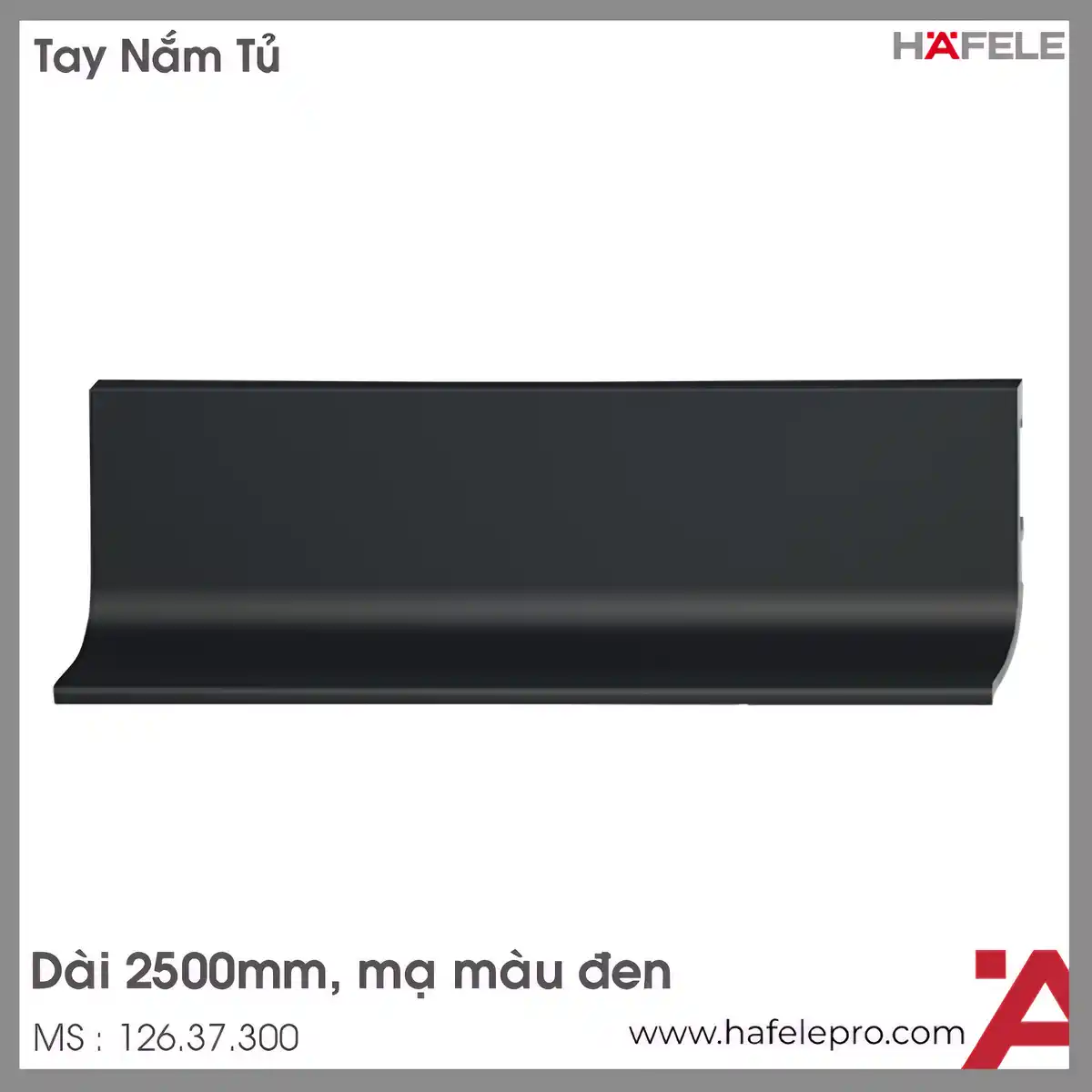 Tay Nắm Tủ Dạng Thanh Ngang Hafele 126.37.300