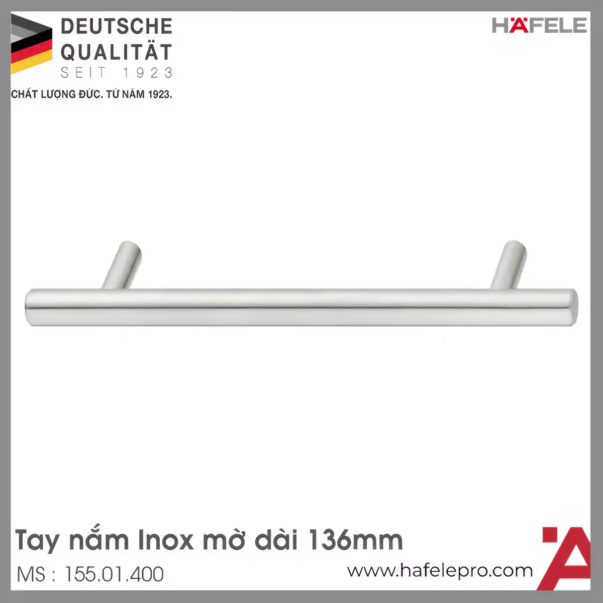 Tay Nắm Inox 136mm Hafele 155.01.400