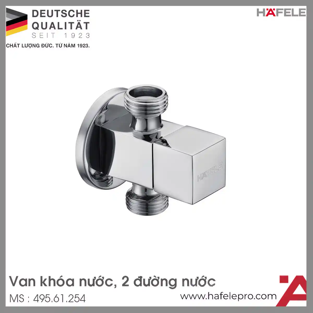 Van Khóa Nước 2 Đường Nước Hafele 495.61.254