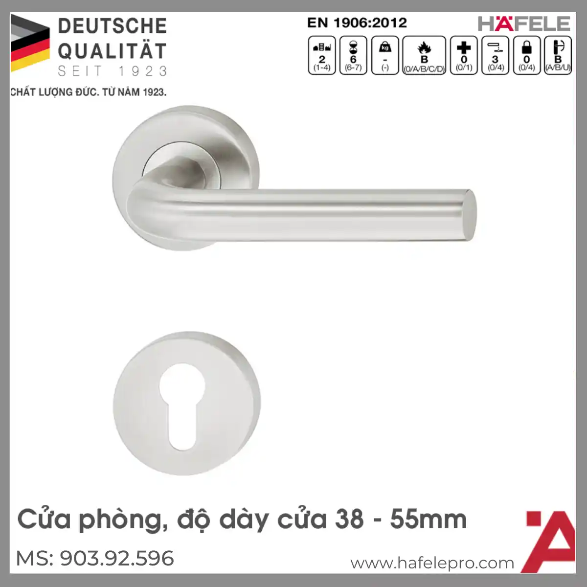 Tay Nắm Gạt Cửa Phòng Hafele 903.92.596