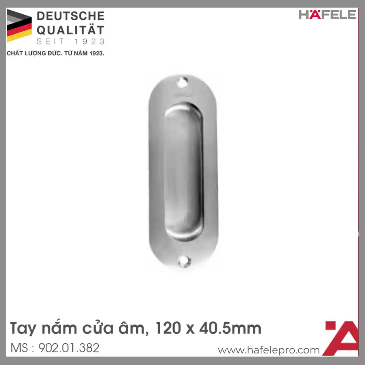 Tay Nắm Cửa Âm Hafele 902.01.382
