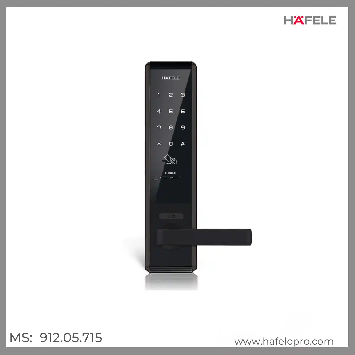 Khóa Điện Tử Thân Lớn EL7200-TC Hafele 912.05.715