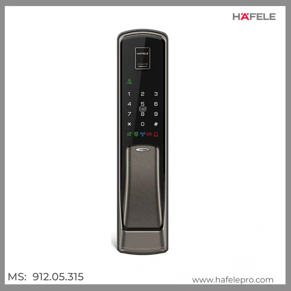 Khóa Điện Tử EL9500-TCS Hafele 912.05.315
