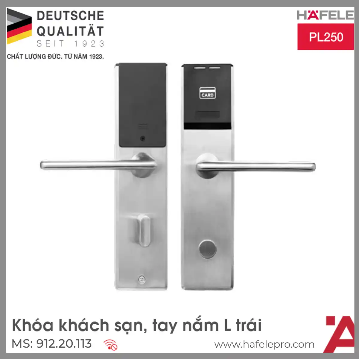 Hệ Thống Khóa Khách Sạn PL250 Hafele 912.20.113