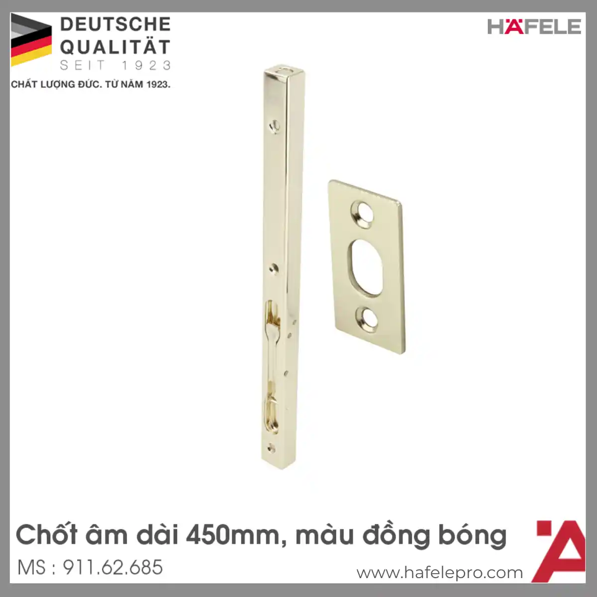 Chốt Âm 450mm Hafele 911.62.685
