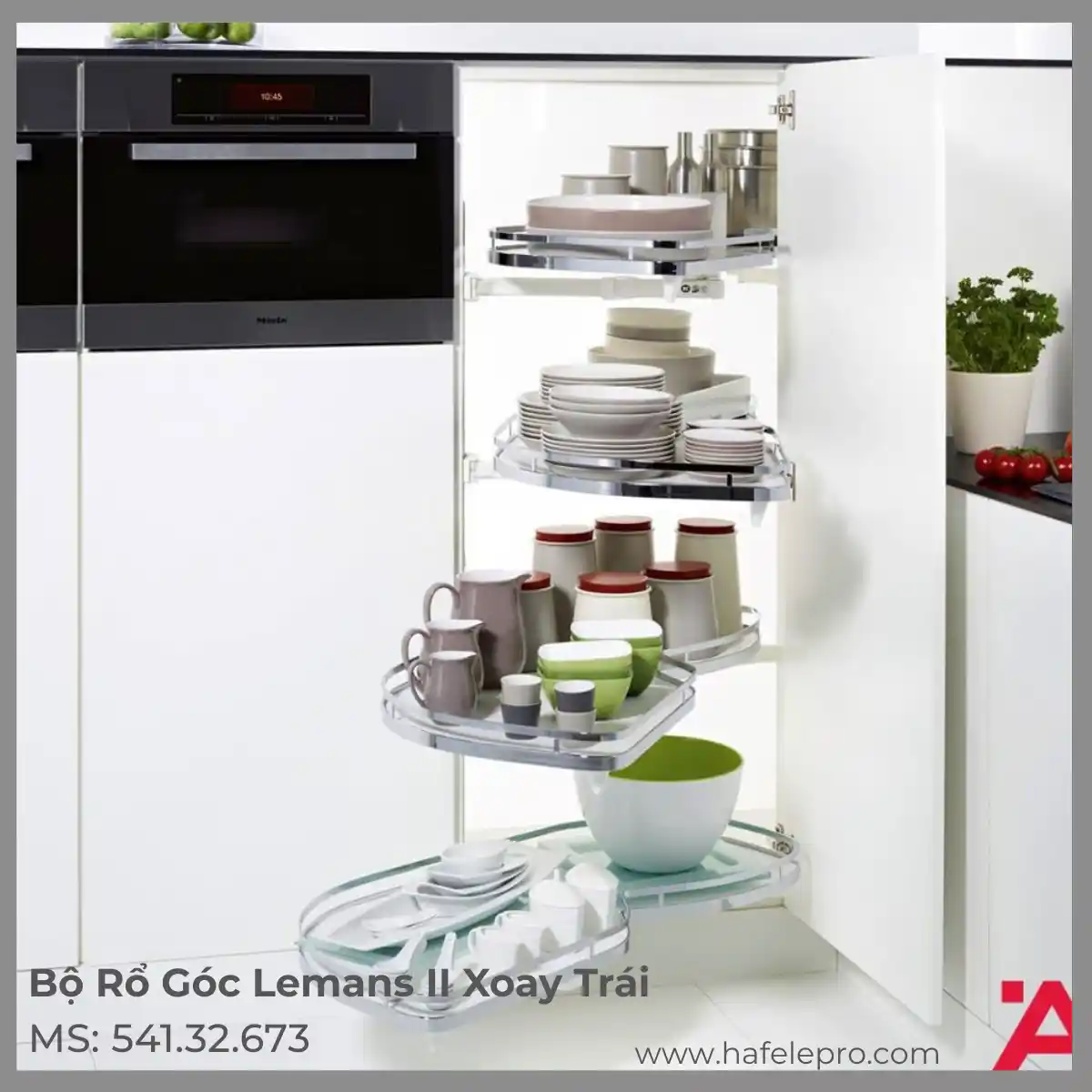 Bộ Rổ Góc LeMans II Xoay Trái Hafele 541.32.673