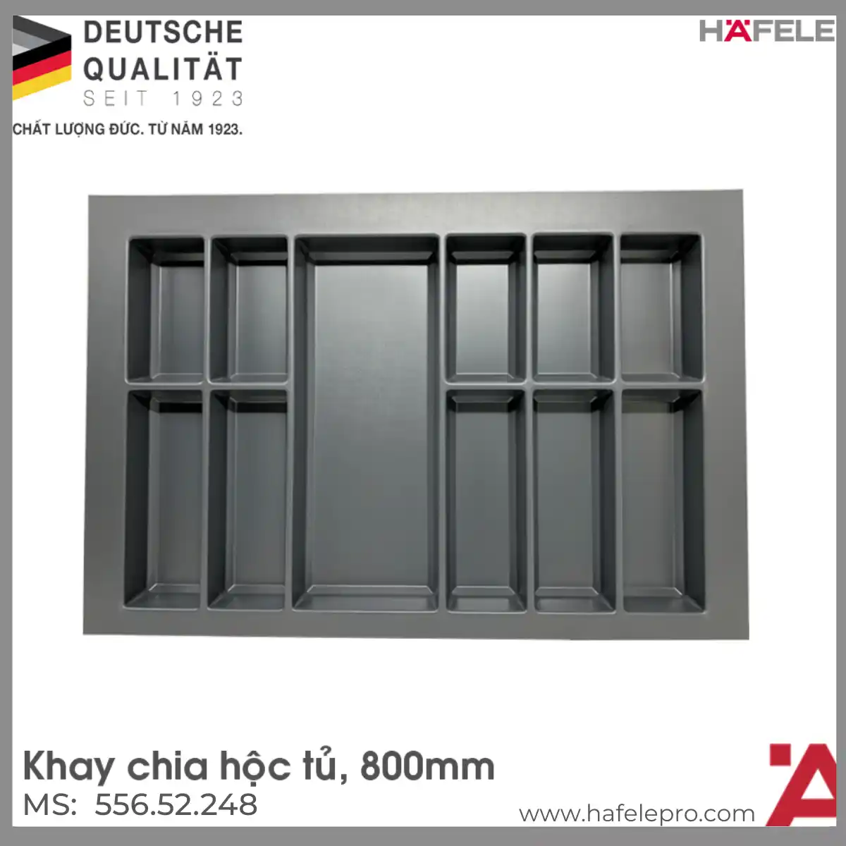 Khay Chia Classico Xám 800mm Hafele 556.52.248