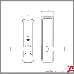 Khóa Điện Tử ML2502B Hafele 912.21.048 - HafelePro Khóa Điện Tử ML2502B Hafele 912.21.048 - HafelePro