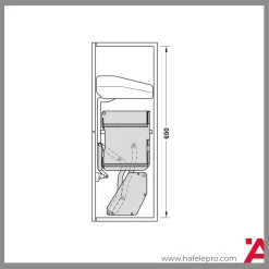 Kệ Nâng Hạ Imove 600mm Hafele 504.68.373 - HafelePro Kệ Nâng Hạ Imove 600mm Hafele 504.68.373 - HafelePro