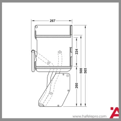 Kệ Nâng Hạ Imove 900mm Hafele 504.68.379 - HafelePro