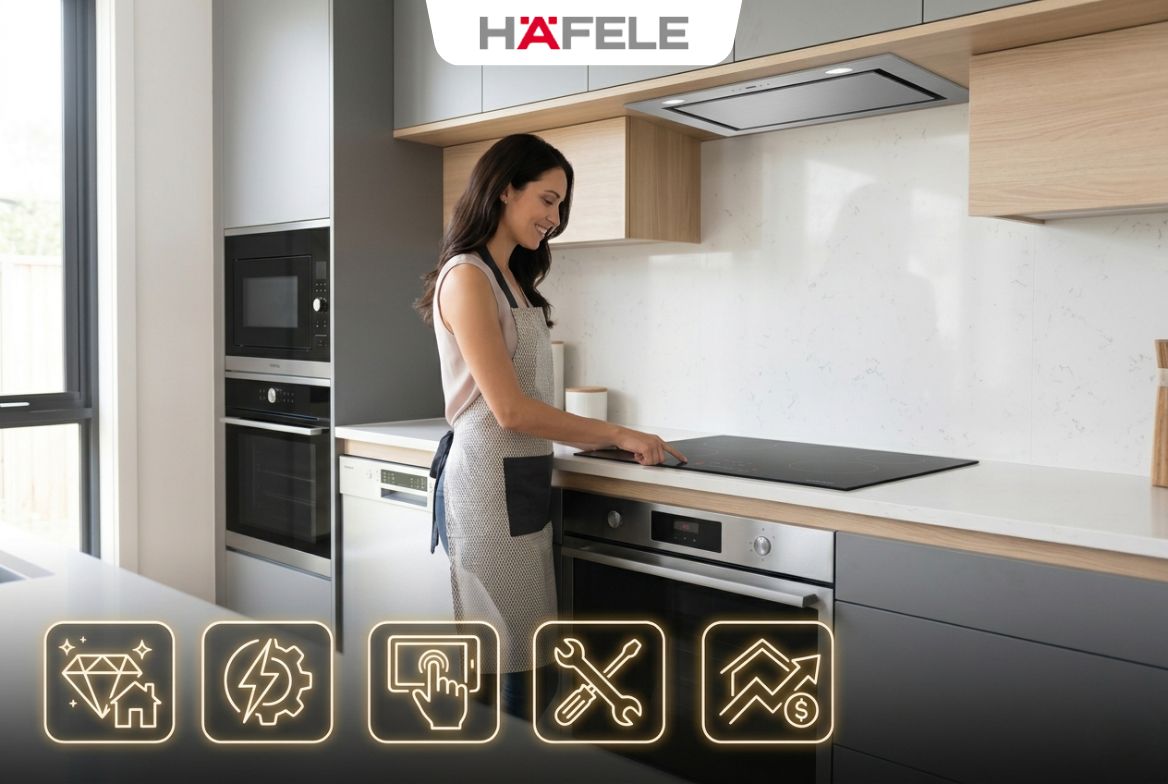 5 lợi ích vượt trội khi trang bị trọn bộ thiết bị nhà bếp Hafele đồng bộ