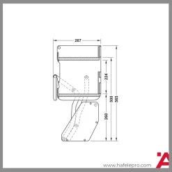 Kệ Nâng Hạ Imove 700mm Hafele 504.68.375 - HafelePro