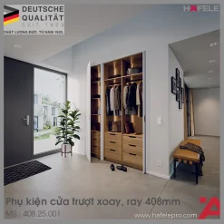 Bộ Phụ Kiện Cửa Trượt Xoay Slido F-Park71 25B Hafele 408.25.001