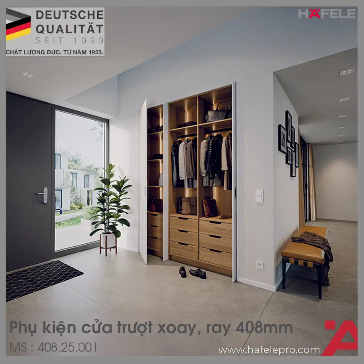 bo-phu-kien-cua-truot-xoay-slido-f-park71-25b-hafele-40825001 Bộ Phụ Kiện Cửa Trượt Xoay Slido F-Park71 25B Hafele 408.25.001 - HafelePro