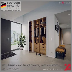 Bộ Phụ Kiện Cửa Trượt Xoay Slido F-Park71 25B Hafele 408.25.002