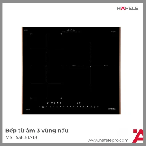 Bếp Từ Có Chức Năng Booster: Bí Quyết Nấu Nhanh Hiệu Quả - HafelePro Bếp Từ 3 Vùng Nấu HC-I60371B Hafele 536.61.718 - HafelePro