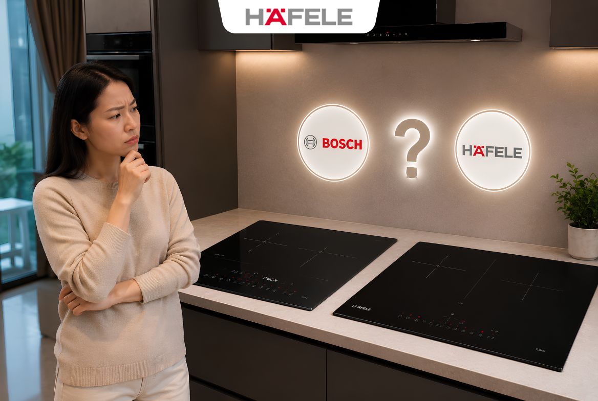 Nên mua Bosch hay Hafele cho gia đình của bạn