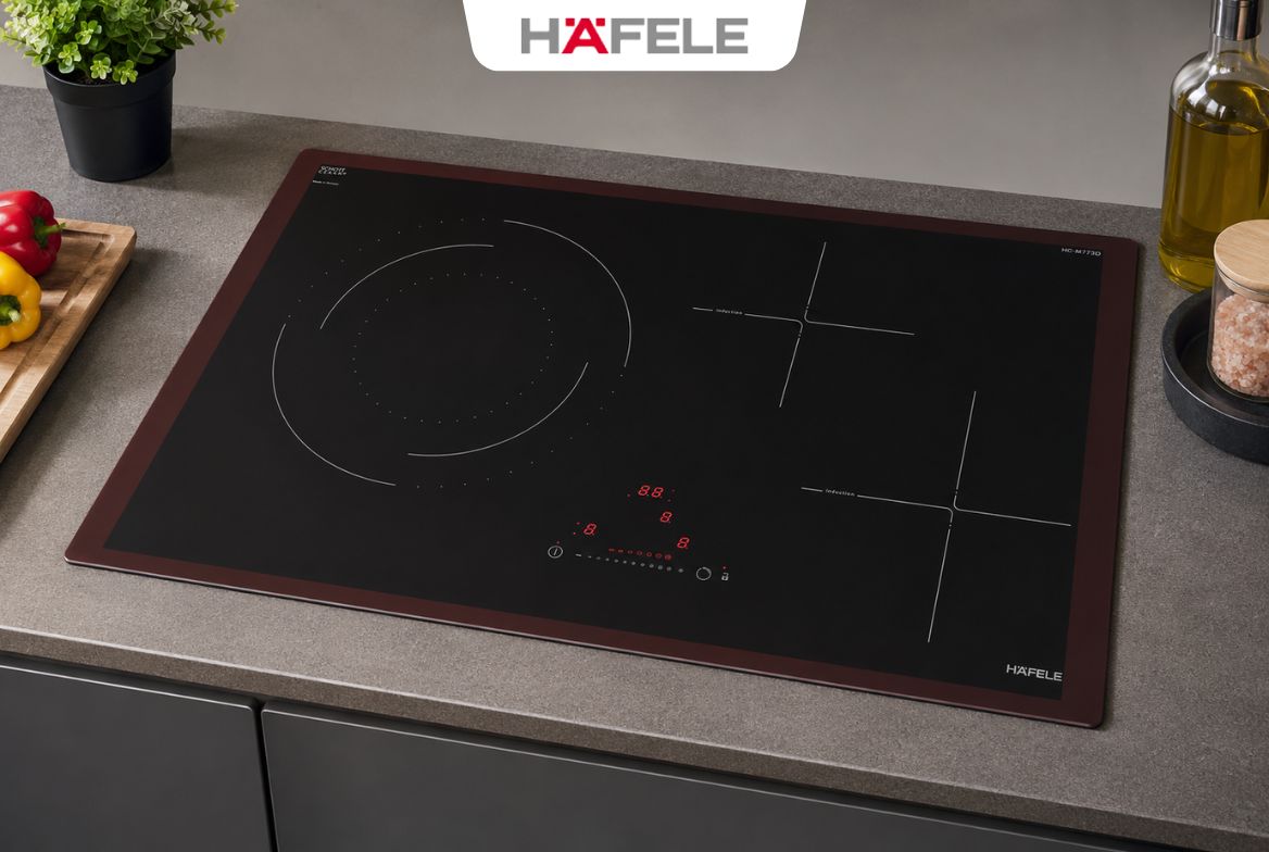 Bếp Từ Hồng Ngoại Hafele: Giải Pháp Cân Mọi Loại Nồi - HafelePro Bếp Từ Kết Hợp Điện HC-M773D Hafele 536.61.705