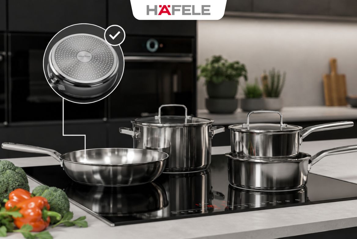 Cách nhận biết các loại bộ nồi chảo tương thích Bếp từ có kén nồi