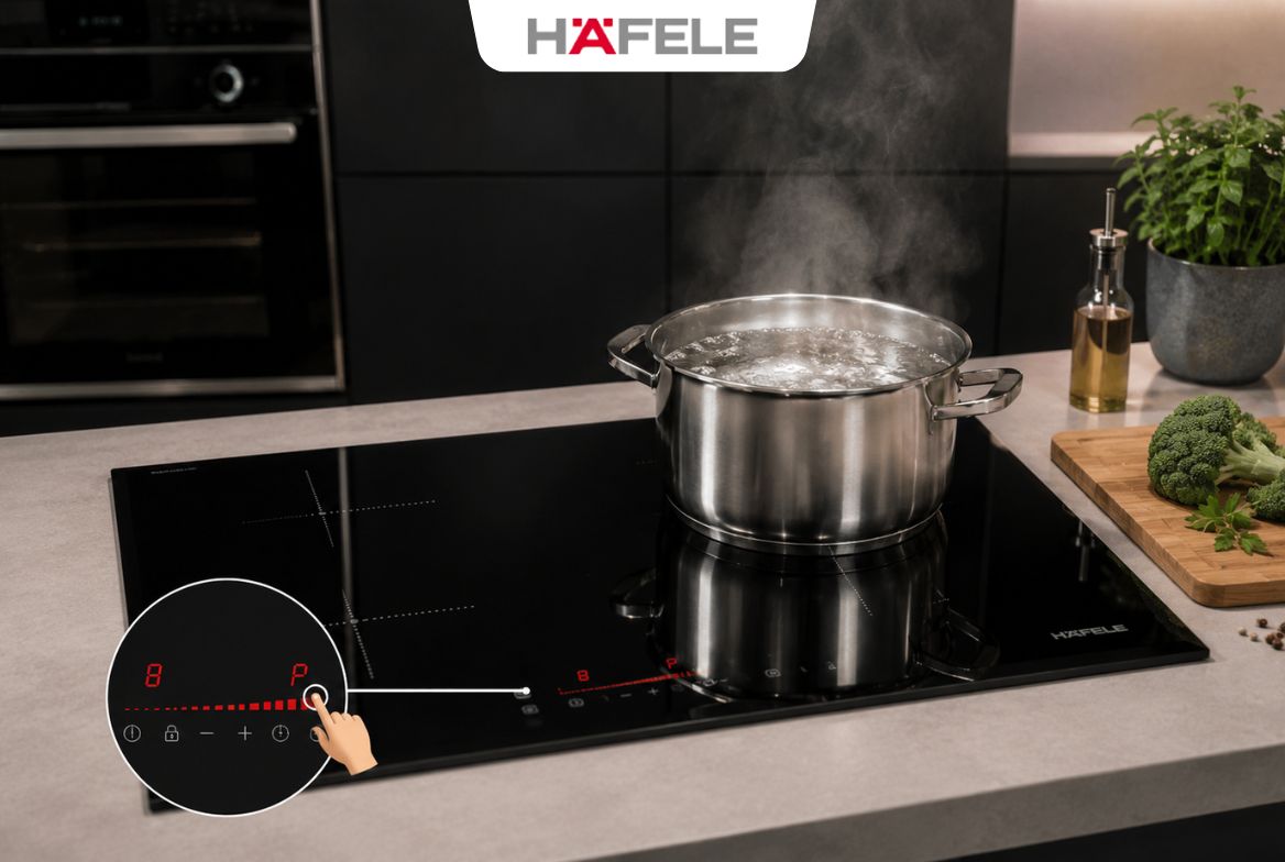 Bếp Từ Có Chức Năng Booster: Bí Quyết Nấu Nhanh Hiệu Quả - HafelePro Công nghệ Booster trên bếp từ Hafele hoạt động như thế nào