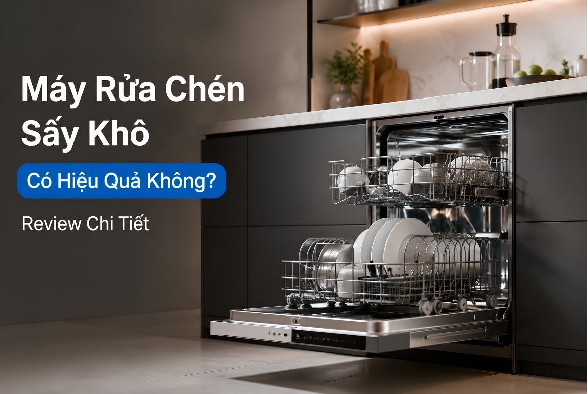 Máy Rửa Chén Sấy Khô Có Hiệu Quả Không Review Chi Tiết