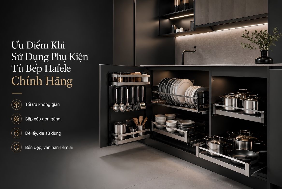 Ưu Điểm Khi Sử Dụng Phụ Kiện Tủ Bếp Hafele Chính Hãng Ưu Điểm Khi Sử Dụng Phụ Kiện Tủ Bếp Hafele Chính Hãng