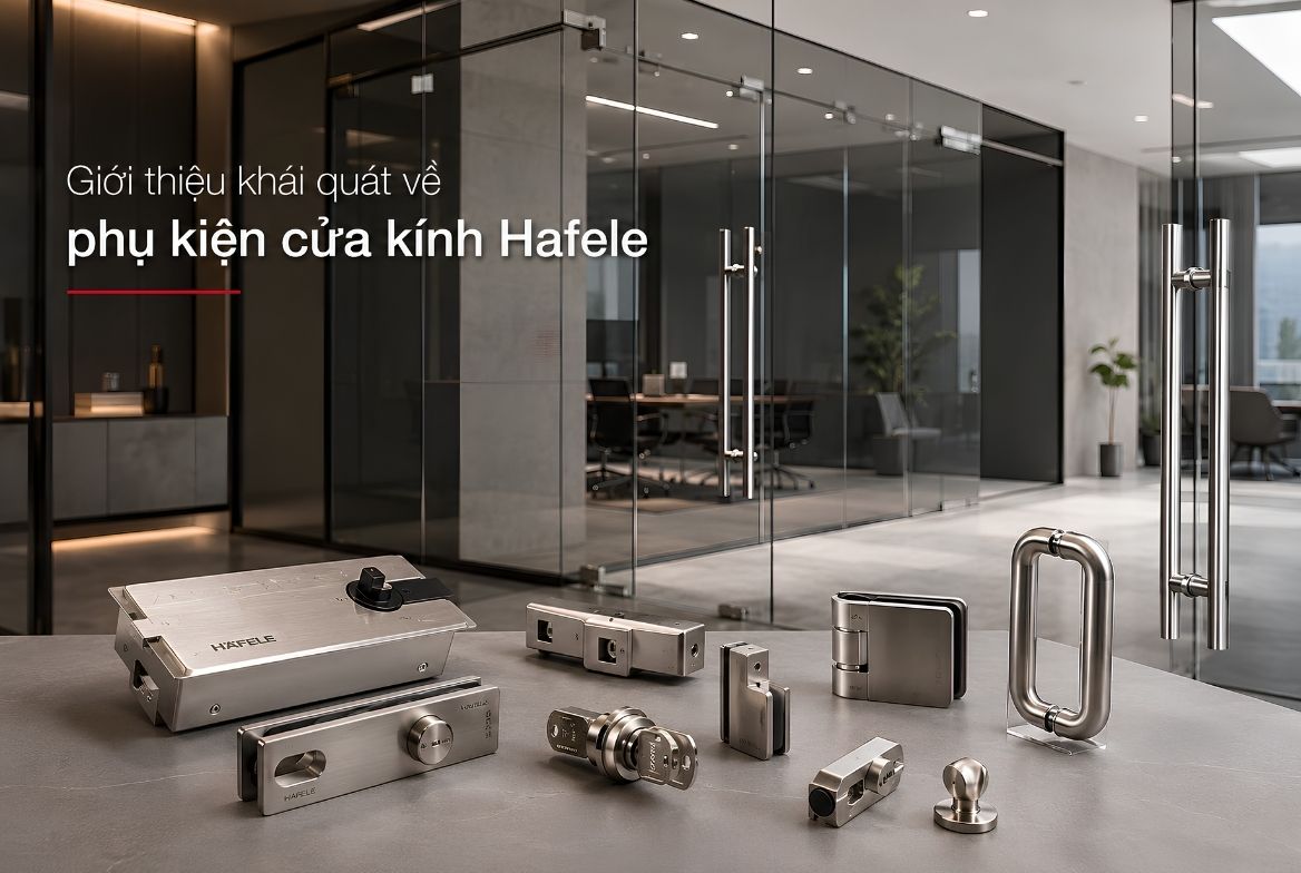 Giới thiệu phụ kiện cửa kính Hafele Giới thiệu phụ kiện cửa kính Hafele
