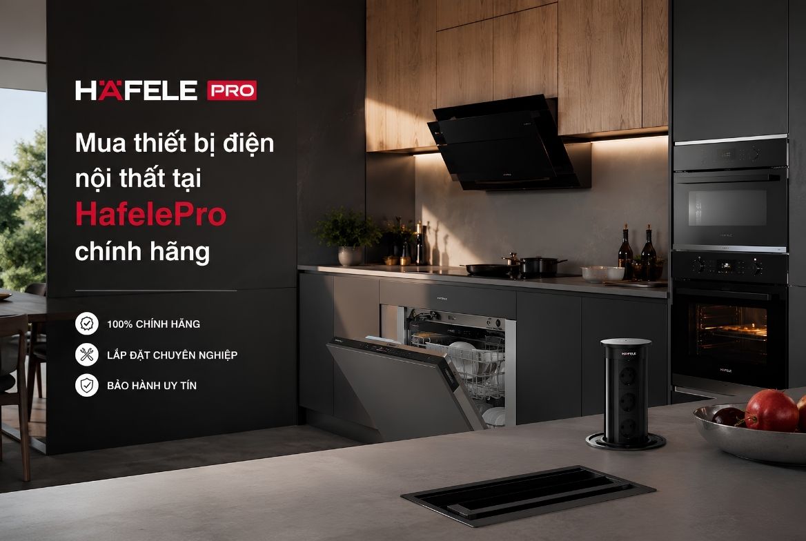 Thiết bị điện nội thất Hafele được phân phối chính hãng tại HafelePro