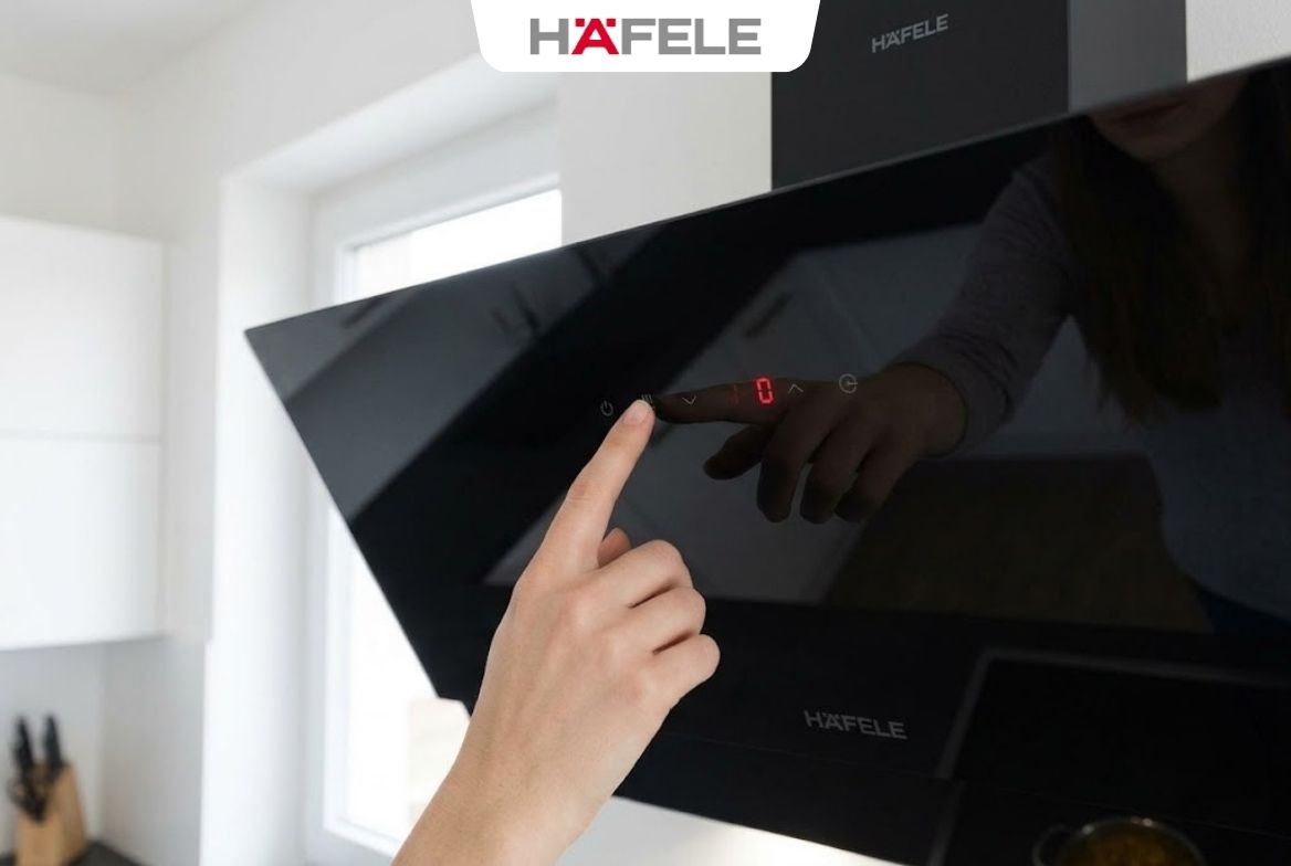 Máy Hút Mùi Hafele Chính Hãng: Bảng Giá & Hướng Dẫn Chọn Mua 2026 - HafelePro Trải nghiệm vận hành êm ái cùng bảng điều khiển cảm ứng siêu nhạy trên dòng máy hút mùi Hafele HH S70A
