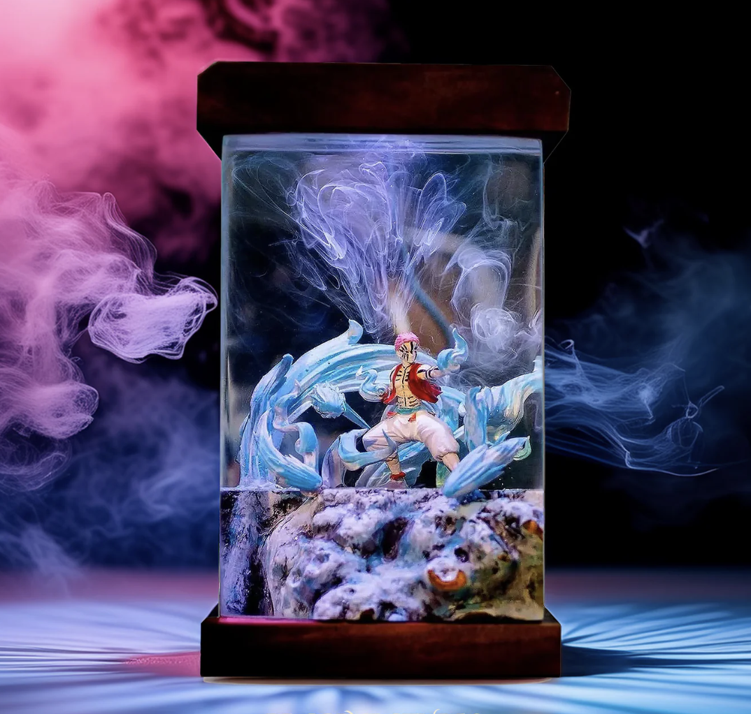 akaza resin lamp