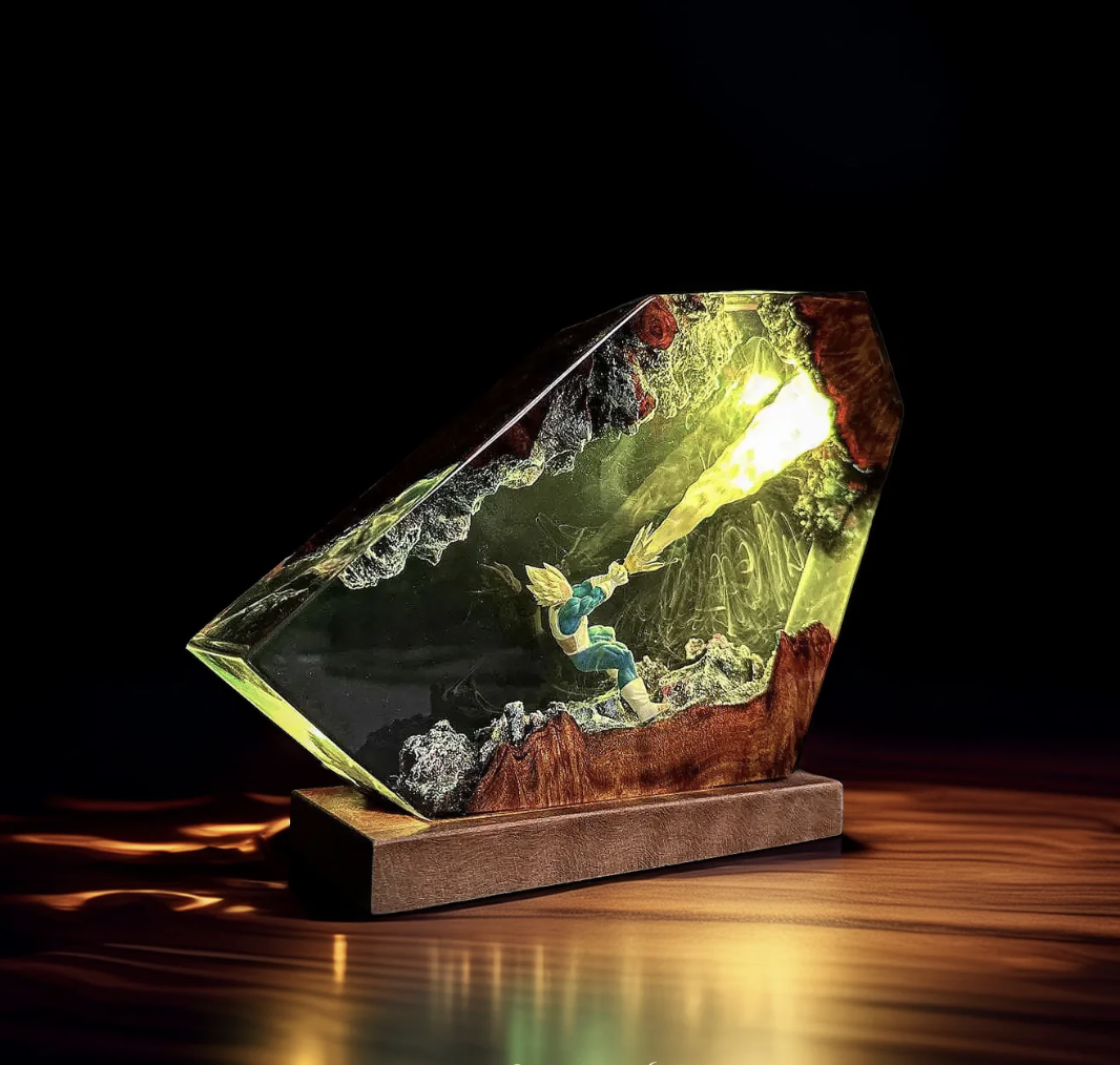 vegeta resin lamp