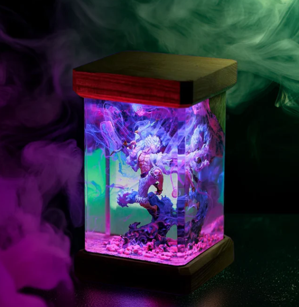 luffy gear 5 resin lamp