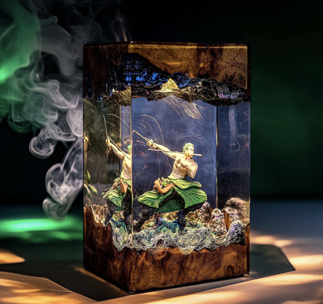 roronoa zoro resin lamp