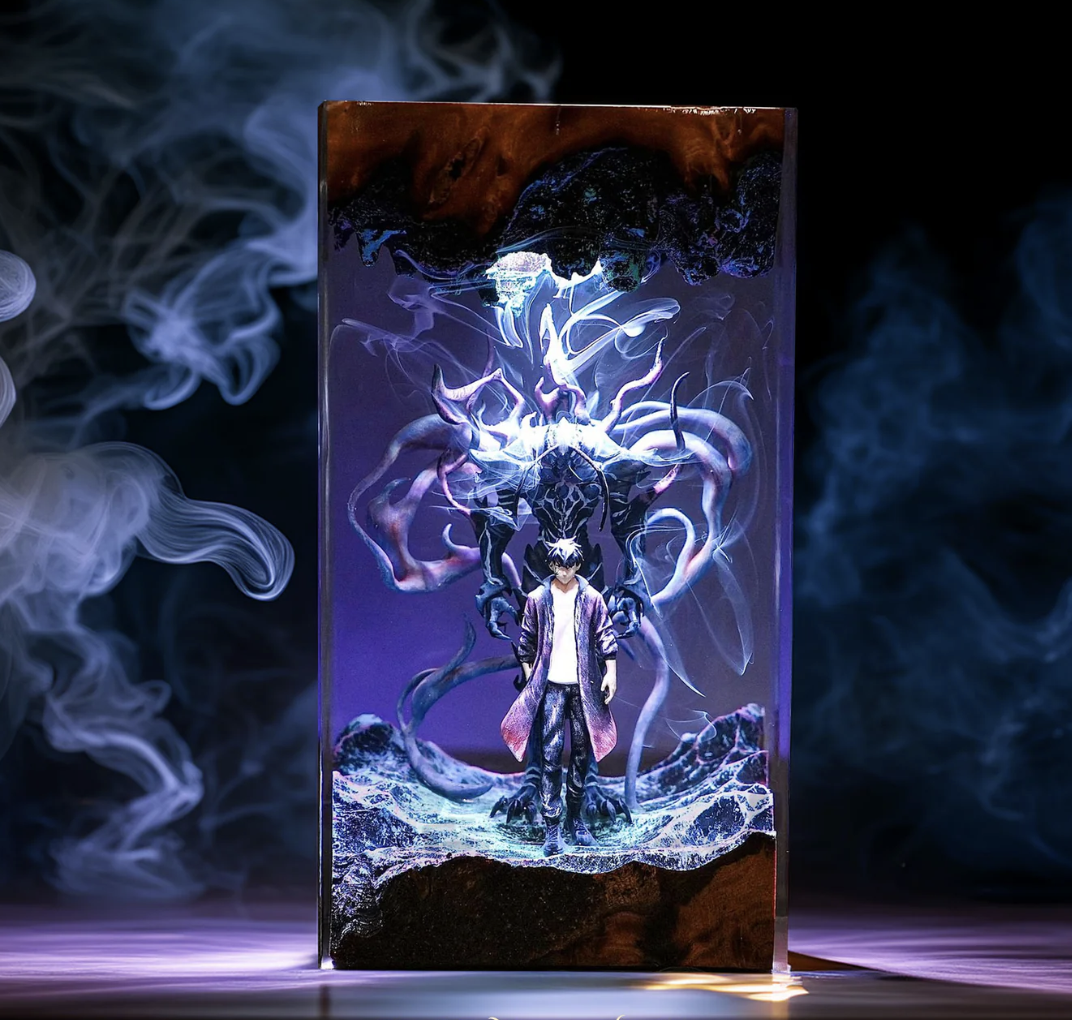 sung jin woo resin lamp