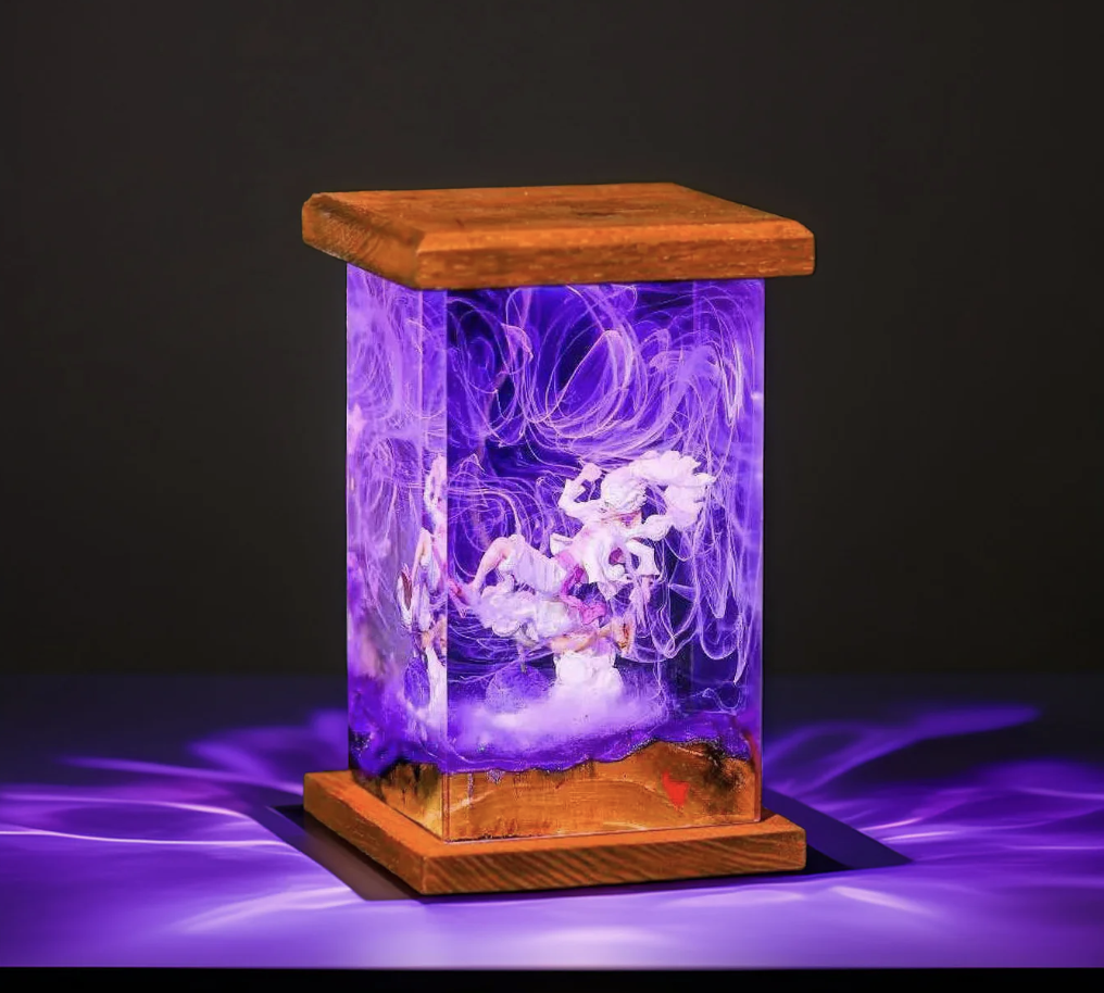 luffy gear 5 resin lamp