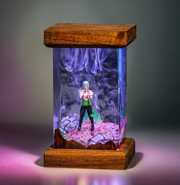 roronoa zoro resin lamp
