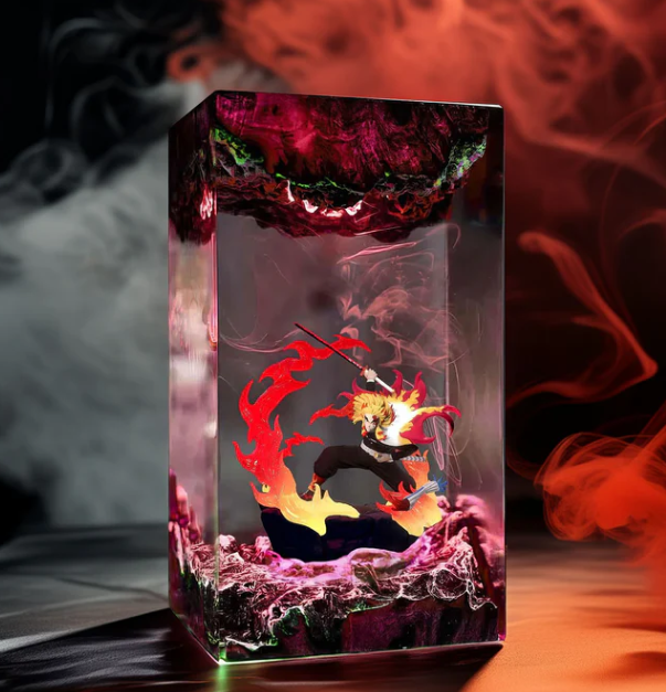 rengoku resin lamp - 1