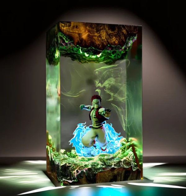 akaza resin lamp